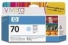 IdealOffice, HP 70 130 ml Light Cyan Ink Cartridge with Vivera Ink, HP Designjet Z2100, Z3100 /C9390A/115   