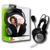 IdealOffice, Headset CANYON Binaural Headphones 20Hz-20kHz, Ext. Microphone/3m/Cable, Ret. (Blister)/CNR-HS3/22   /