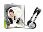 IdealOffice, Binaural Headphones CANYON CNR-HS11 20Hz-20kHz, Ext. Microphone, 2.4m, Cable, Black/White/Orange/12,36 .  