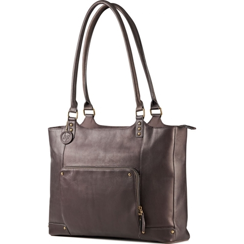 HP Ladies Brown Leather Tote - F3W12AA - 155 .  