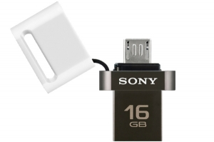 Флашка Sony Micro USB + USB 3.0 16GB, бяла - 31,99 лв. с ДДС